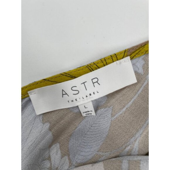 ASTR The Label Floral Hi Low Spaghetti Strap Faux-Wrap Dress Womens Size Large - Picture 5 of 9